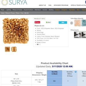 Surya Magenta Pillows